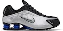 Buy (W) Nike Shox R4 Perak Hitam Biru Pelari dalam Warna Metalik AR3565-006