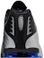 Sizing (W) Nike Shox R4 Perak Hitam Biru Pelari dalam Warna Metalik AR3565-006