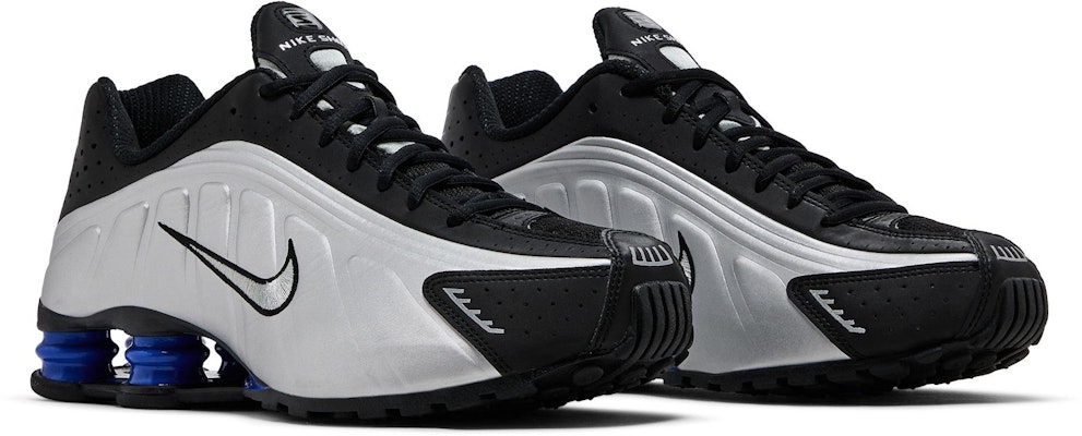 (Women) Nike Shox R4 Metallic Silver Black Racer Blue AR3565-006 Cheap (Women) Nike Shox R4 Metallic Silver Black Racer Blue AR3565-006