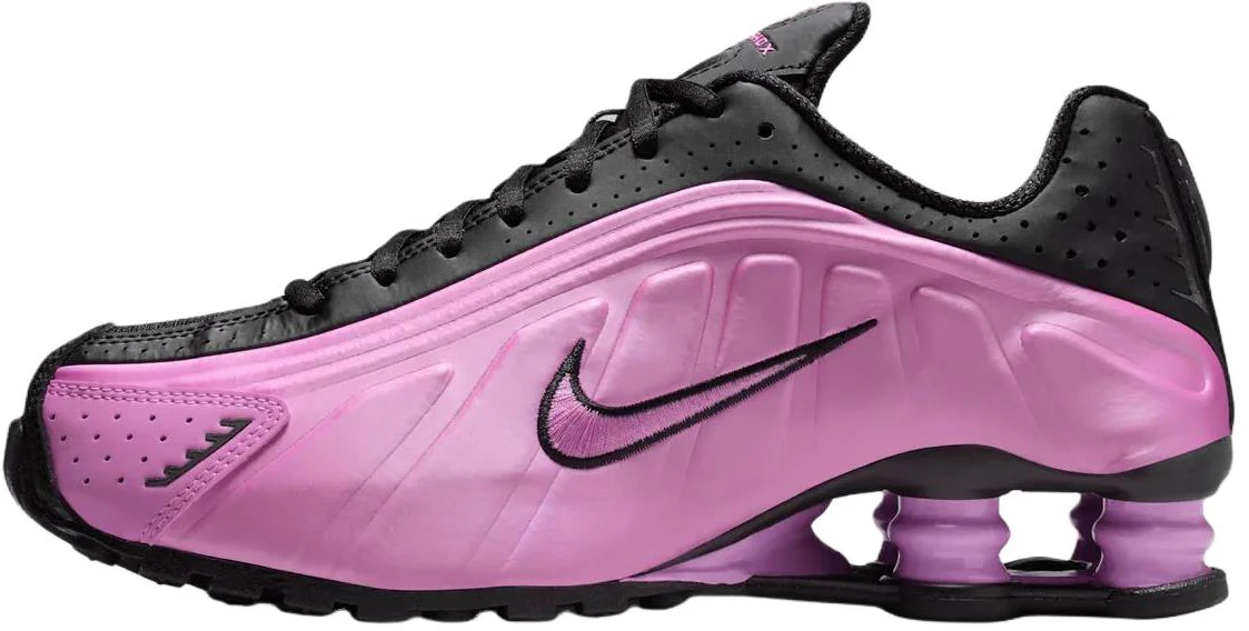 women-nike-shox-r4-running-shoes-black-purple-breathable-and-comfortable-fit-ar-3565-014