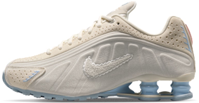 (Women) Nike Shox R4 SE Pale ivory/light all wood brown/celestine blue/sail IH3572-110 Buy (Women) Nike Shox R4 SE Pale ivory/light all wood brown/celestine blue/sail IH3572-110
