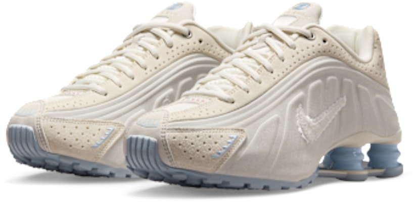 (Women) Nike Shox R4 SE Pale ivory/light all wood brown/celestine blue/sail IH3572-110 Purchase (Women) Nike Shox R4 SE Pale ivory/light all wood brown/celestine blue/sail IH3572-110