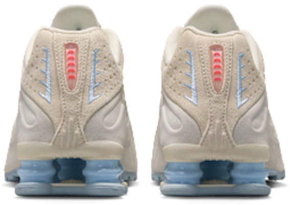 (Women) Nike Shox R4 SE Pale ivory/light all wood brown/celestine blue/sail IH3572-110 Details for (Women) Nike Shox R4 SE Pale ivory/light all wood brown/celestine blue/sail IH3572-110