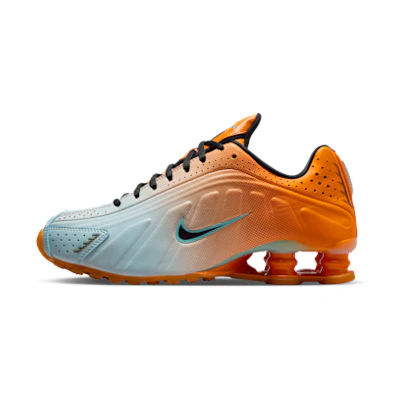 (W) Nike Shox R4 Sneakers Vivid Orange/Glacier Blue/Glacier Ice/Black