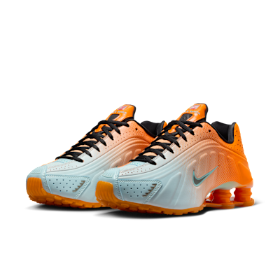Details for (W) 耐克Shox R4运动鞋 鲜橙/冰川蓝/冰川冰/黑色 IH2343-801
