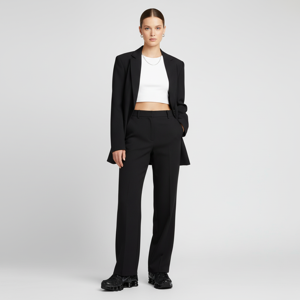 Lookbook (W) ナイキ ショックス TL "ブラック" AR3566-002