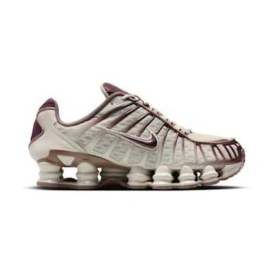 (W) Nike Shox TL 'Light Bone Burgundy Crush'