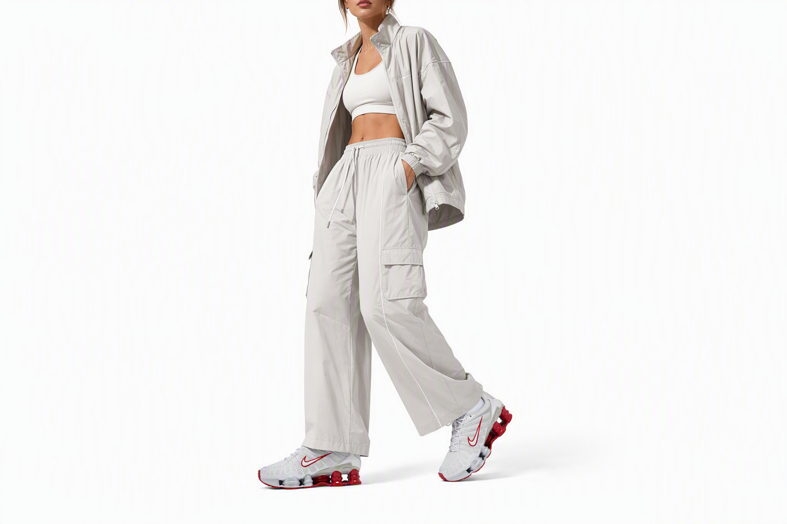 Order (W) Nike Shox TL 'Tinte Platino Gimnasio Rojo' FZ4344-001