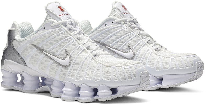 (W) Nike Shox TL 'Blanco Plata' AR3566-100 1