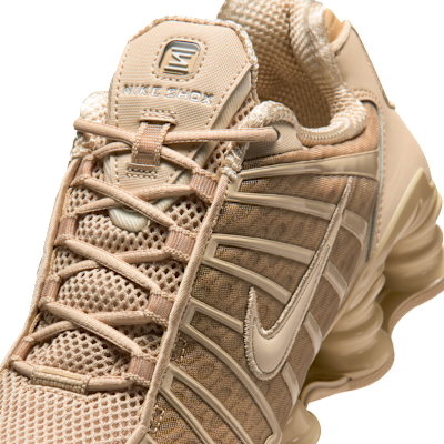 (W) Nike Shox TL Linen/Metallic Silver/Linen 圖 7