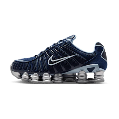 (W) Nike Shox TL Obsidian Light Armory Blue Flat Silver Metallic Platinum