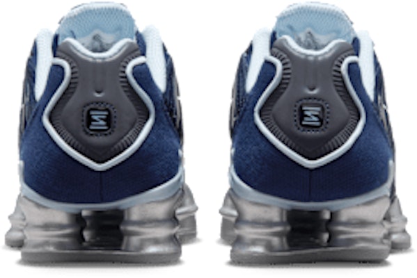 (W) Nike Shox TL Obsidiana Azul Armory Plata Mate Platino Metálico IH4481-400 Details for (W) Nike Shox TL Obsidiana Azul Armory Plata Mate Platino Metálico IH4481-400