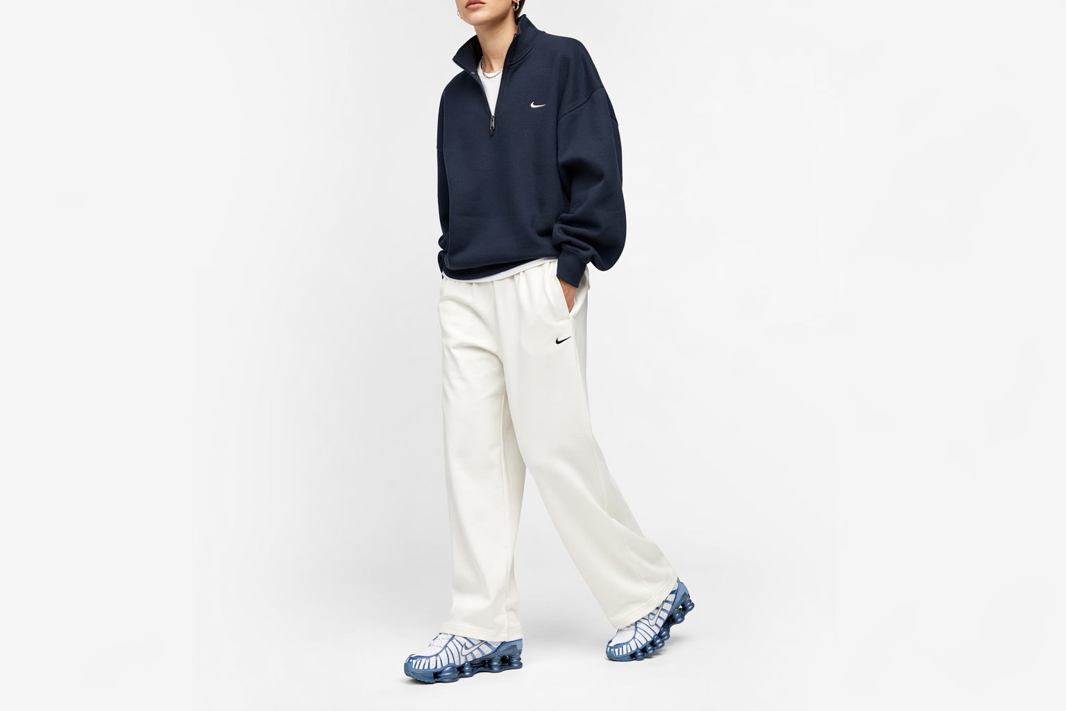 Order (Women) Nike Shox TL Sneakers White/Work Blue AR3566-106