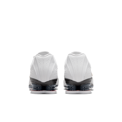 Details for (W) 耐克 Shox Z 运动鞋 白色/大学红/深炭灰/金属金 HQ7540-100