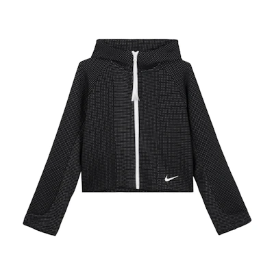(Women) Nike Small Logo Polka Dot Zip Jacket Black CZ1381-010
