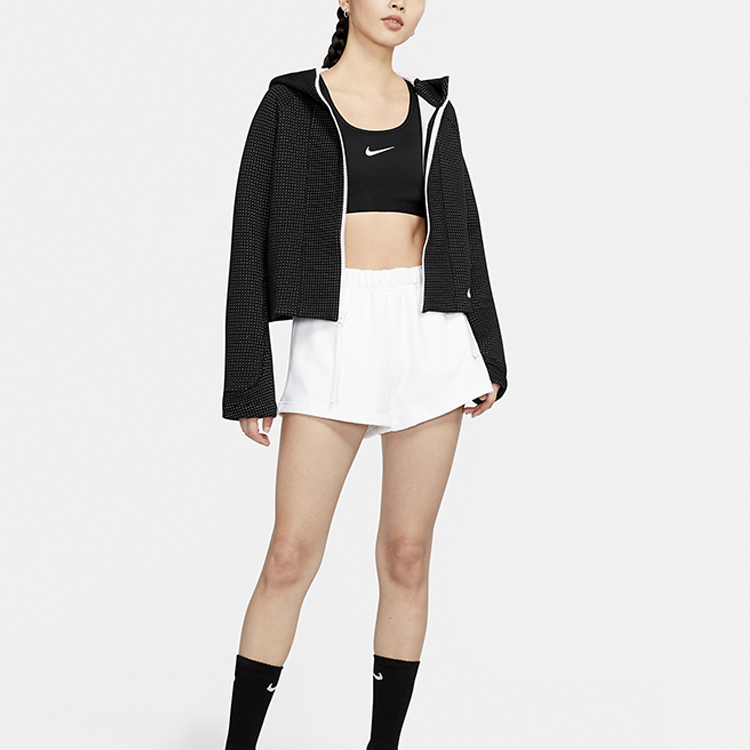 (Women) Nike Small Logo Polka Dot Zip Jacket Black CZ1381-010 圖 4