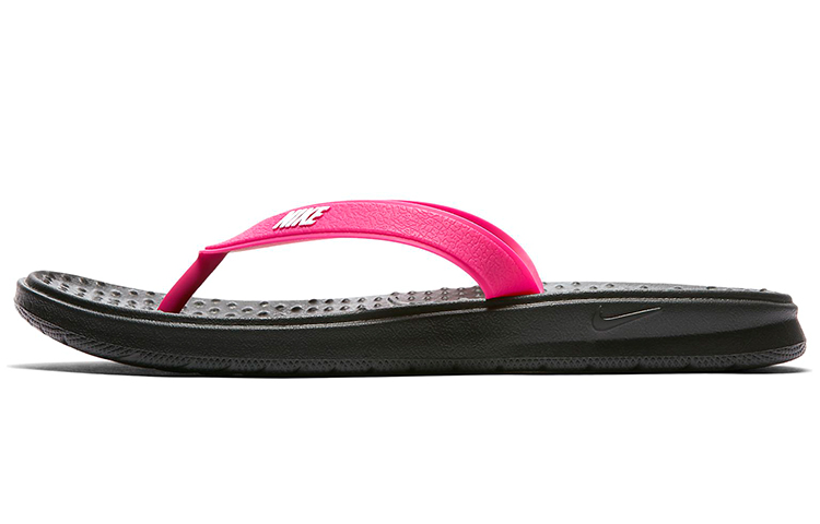 (W) Nike Solar Thong 'Black White Vivid Pink'