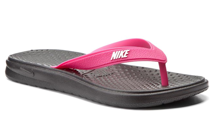 (W) Nike Solar Thong 'Black White Vivid Pink' 圖 3