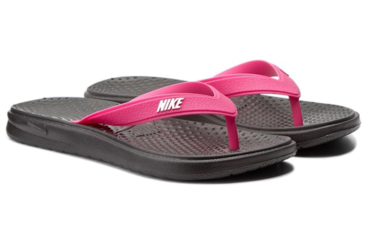 (W) Nike Solar Thong 'Black White Vivid Pink' 圖 4