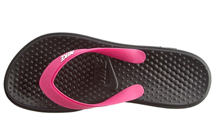 (W) Nike Solar Thong 'Black White Vivid Pink' 圖 5