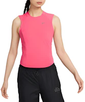 (Women) Nike Solid Color Breathable Quick-Dry Tank Top Astor Pink FV6382-629 (Women) Nike Solid Color Breathable Quick-Dry Tank Top Astor Pink FV6382-629