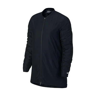 (Women) Nike Solid Color Full-Zip Casual Jacket Black 873050-010