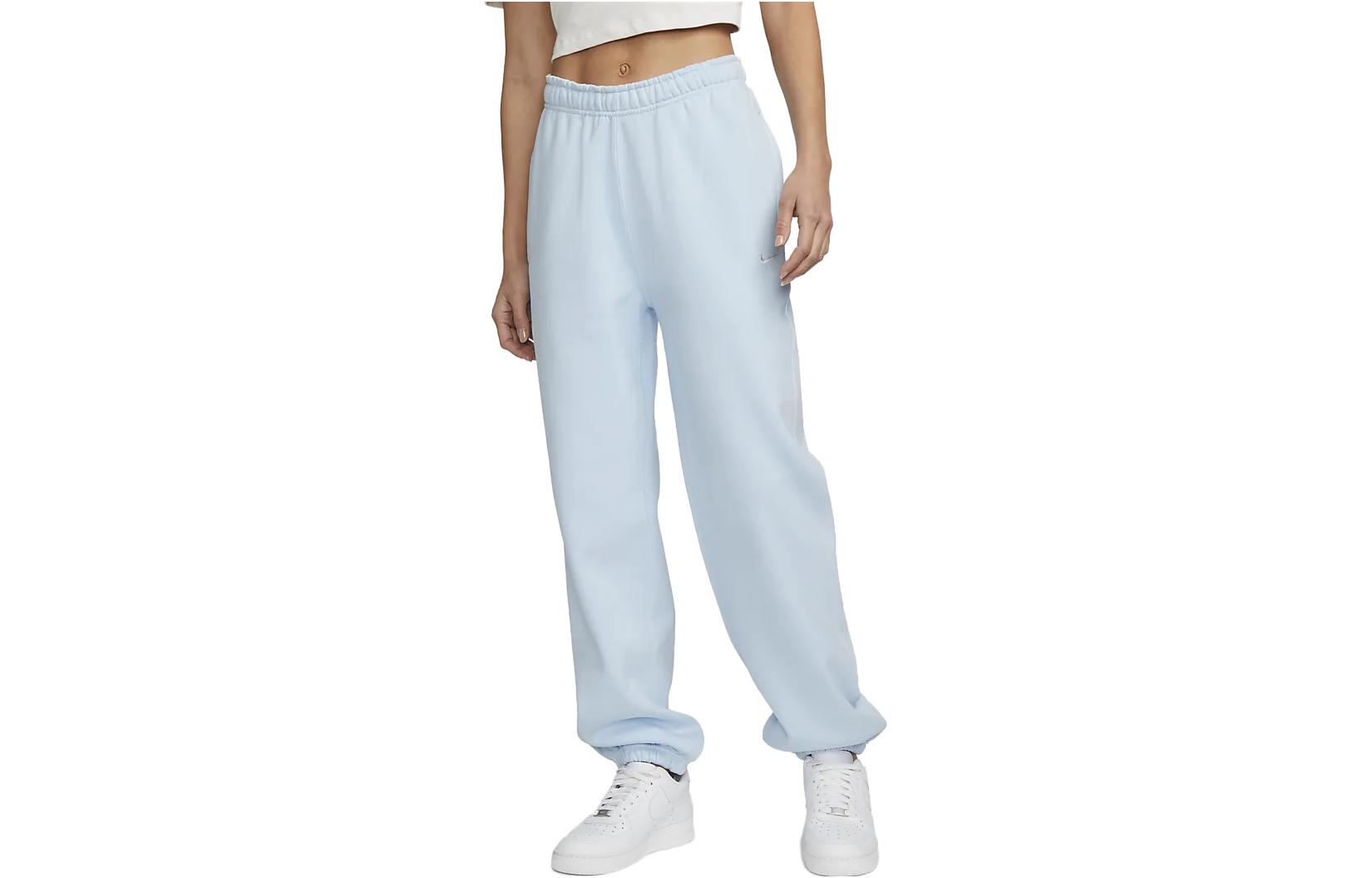 (Women) Nike Solid Color Jogger Sweatpants Light Blue CW5565-441