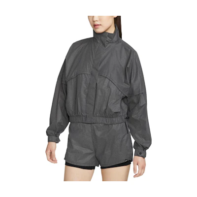 (Women) Nike Solid Color Stand Collar Jacket Black DX0289-010