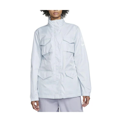 (Women) Nike Solid Color Utility Jacket Light Gray Long Sleeve Outerwear DN1491-471