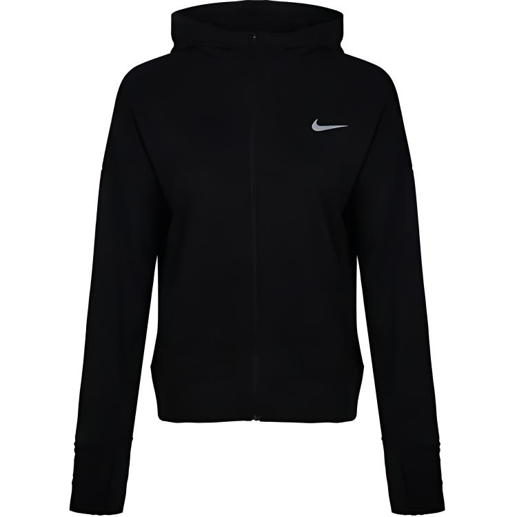 (Women) Nike Solid Color Zip-Up Quick-Dry Jacket - Black AO0323-010