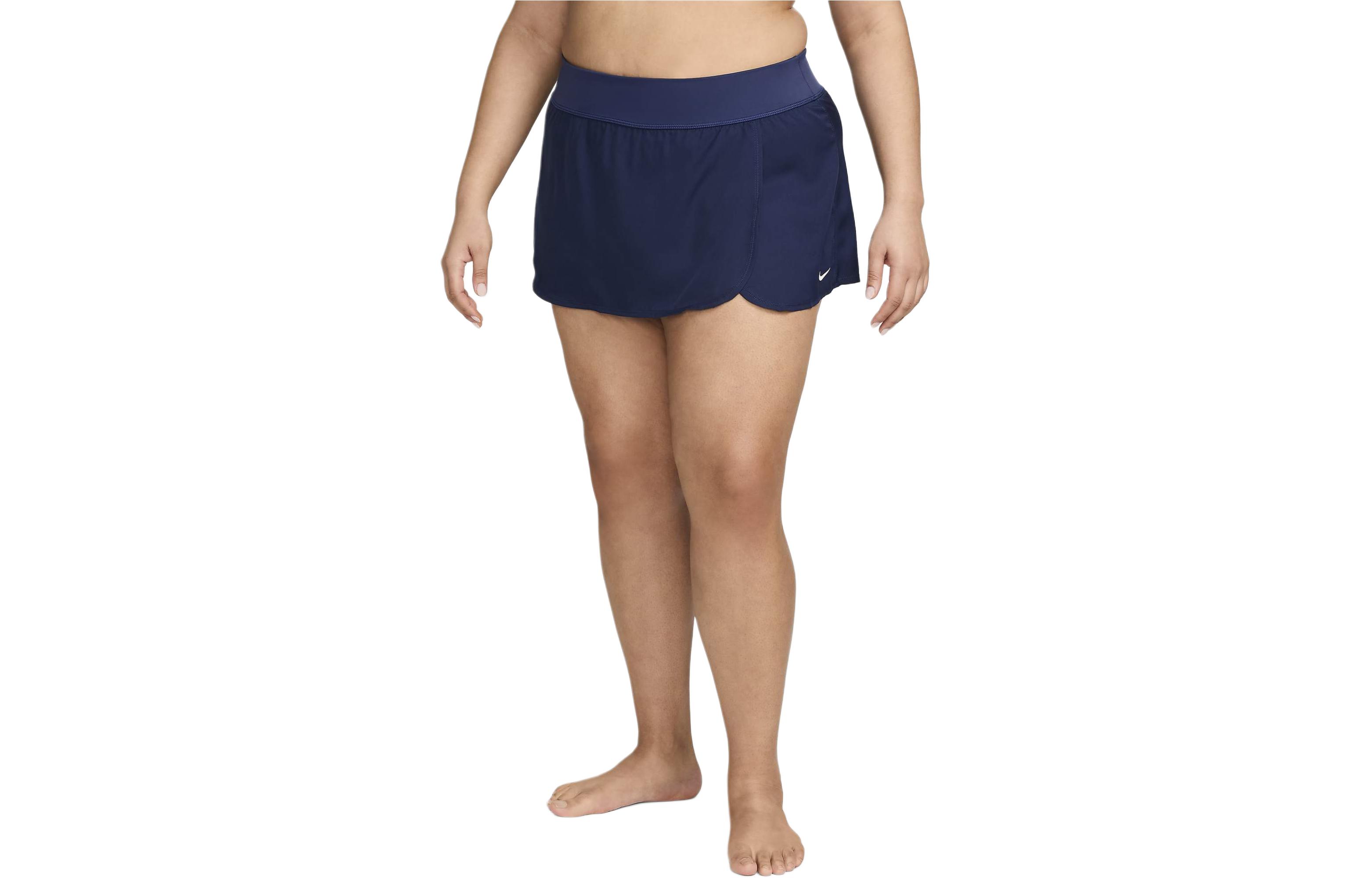 (Women) Nike Solid Element High-Waist Bikini Skirt Midnight Navy. NESS9253-440