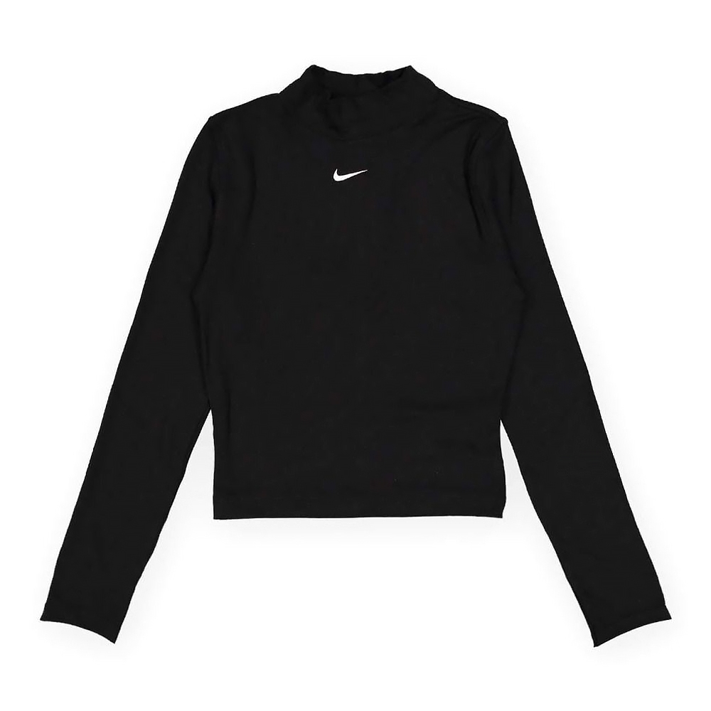 (Women) Nike Solid Logo High-Neck T-Shirt Black DV7881-010