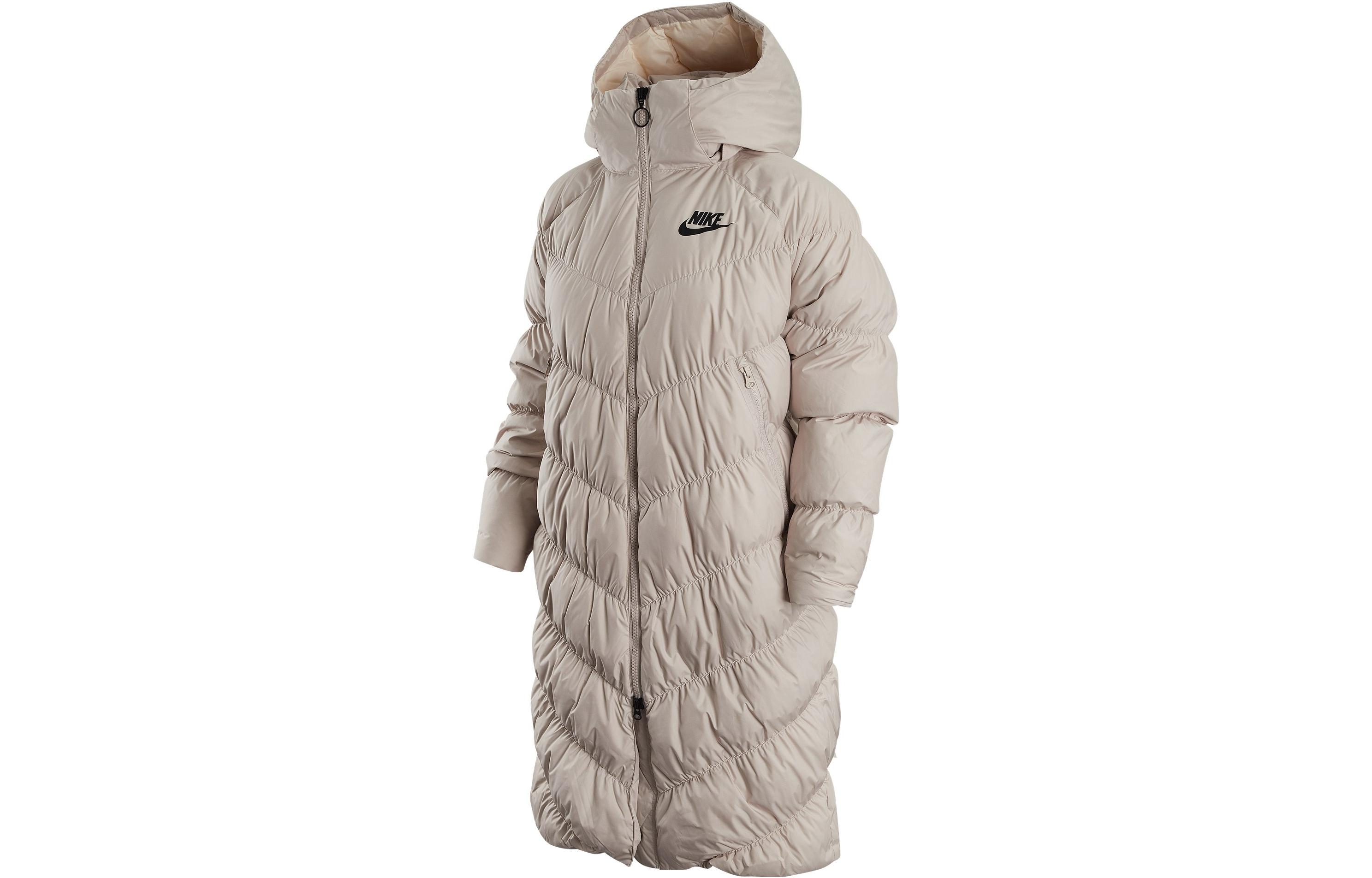 (Women) Nike Sportswear  Long Hooded Puffer Down Jacket - White Beige. DV0775-008 圖 2