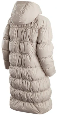 (Women) Nike Sportswear Long Hooded Puffer Down Jacket - White Beige. DV0775-008 Lookbook (Women) Nike Sportswear Long Hooded Puffer Down Jacket - White Beige. DV0775-008