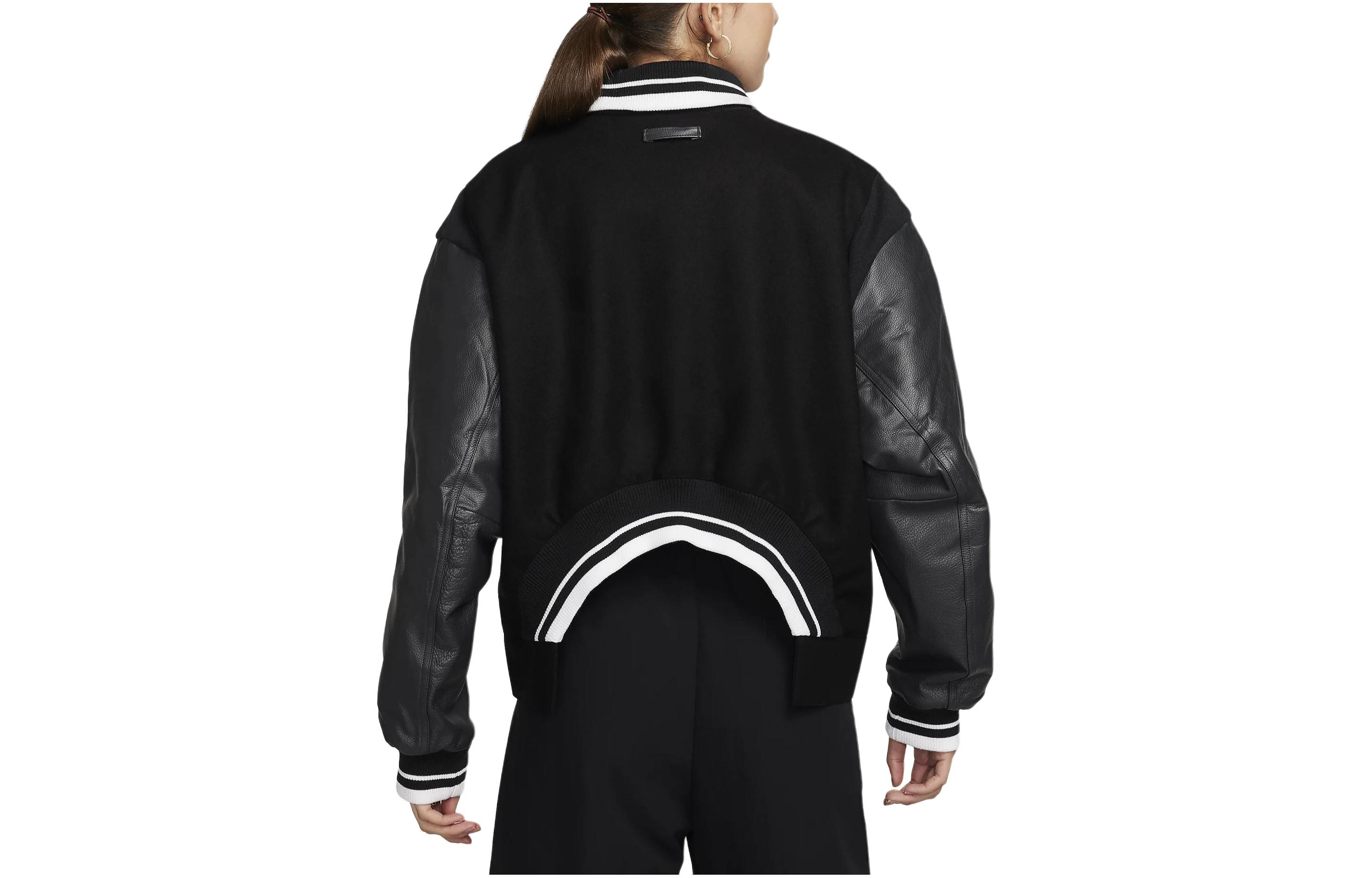 (Women) Nike Sportswear Black Colorblock Long-Sleeve Jacket FZ5734-010 圖 3