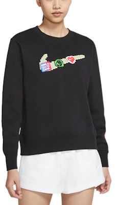 (W) Nike Sportswear 黑色圓領長袖印花運動衫 DC3941-010 Purchase (W) Nike Sportswear 黑色圓領長袖印花運動衫 DC3941-010