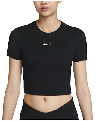 (Women) Nike Sportswear Black Cropped Crewneck T-Shirt Short Sleeve FB2874-010 Buy (Women) Nike Sportswear Black Cropped Crewneck T-Shirt Short Sleeve FB2874-010