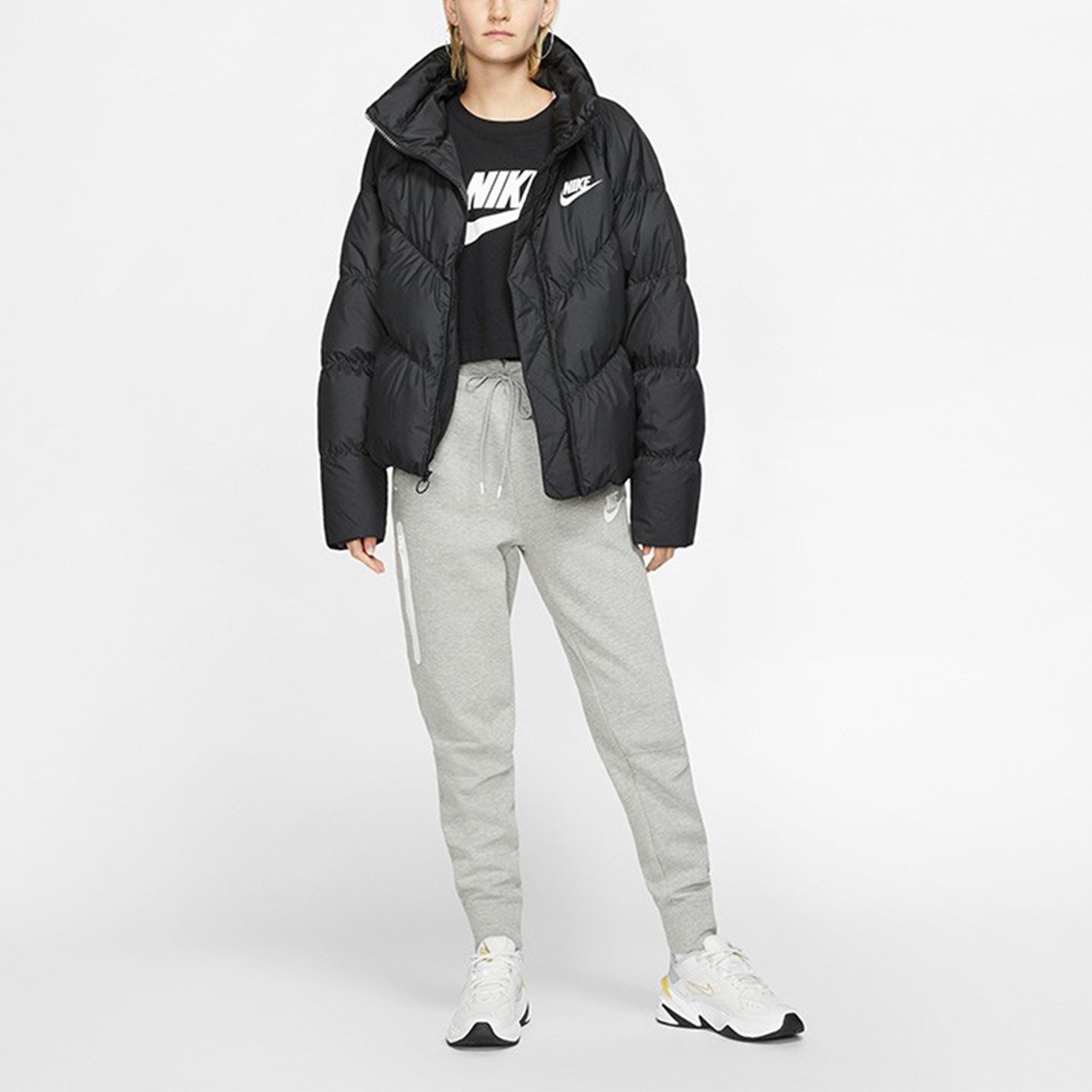 (Women) Nike Sportswear Black Quilted Down Jacket Winter BV2880-010 圖 6