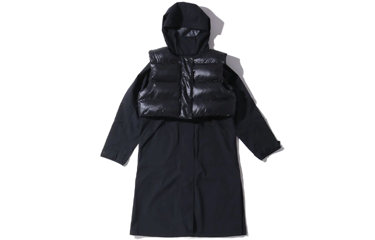 (Women) Nike Sportswear City Ready Long Jacket 2-in-1 Black Windproof Waterproof CJ4019-010