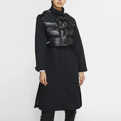 (W) Nike 運動城市系列防風防水2合1黑色長版外套 CJ4019-010 Cheap (W) Nike 運動城市系列防風防水2合1黑色長版外套 CJ4019-010