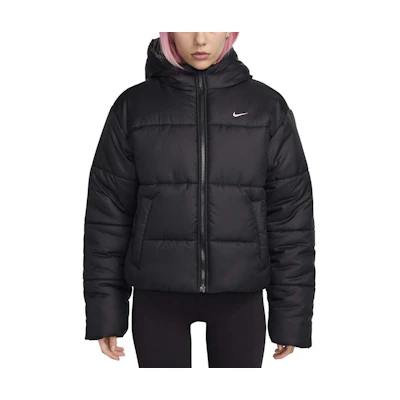 (Women) Nike Sportswear Classics Therma-FIT Loose Hooded Jacket Black FZ5899-010