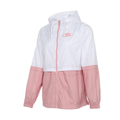 (Women) Nike Sportswear Colorblock Woven Hooded Jacket White AJ2983-109