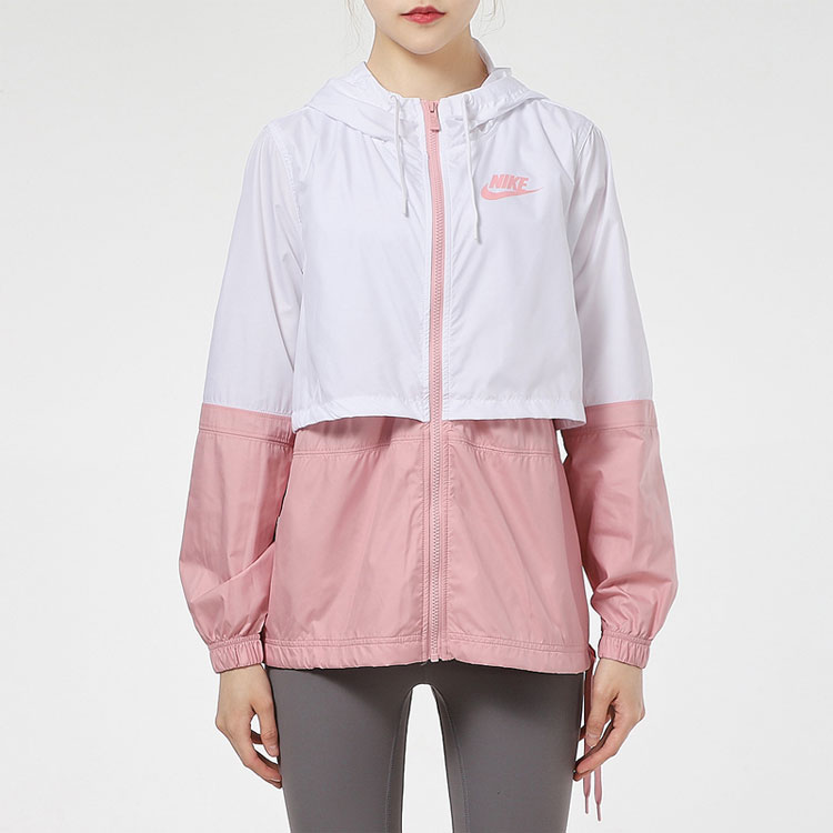 (Women) Nike Sportswear Colorblock Woven Hooded Jacket White AJ2983-109 圖 3