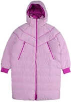 (Women) Nike Sportswear Down-Fill Long Hooded Jacket Bright Purple Winter BV3138-551 (Women) Nike Sportswear Down-Fill Long Hooded Jacket Bright Purple Winter BV3138-551