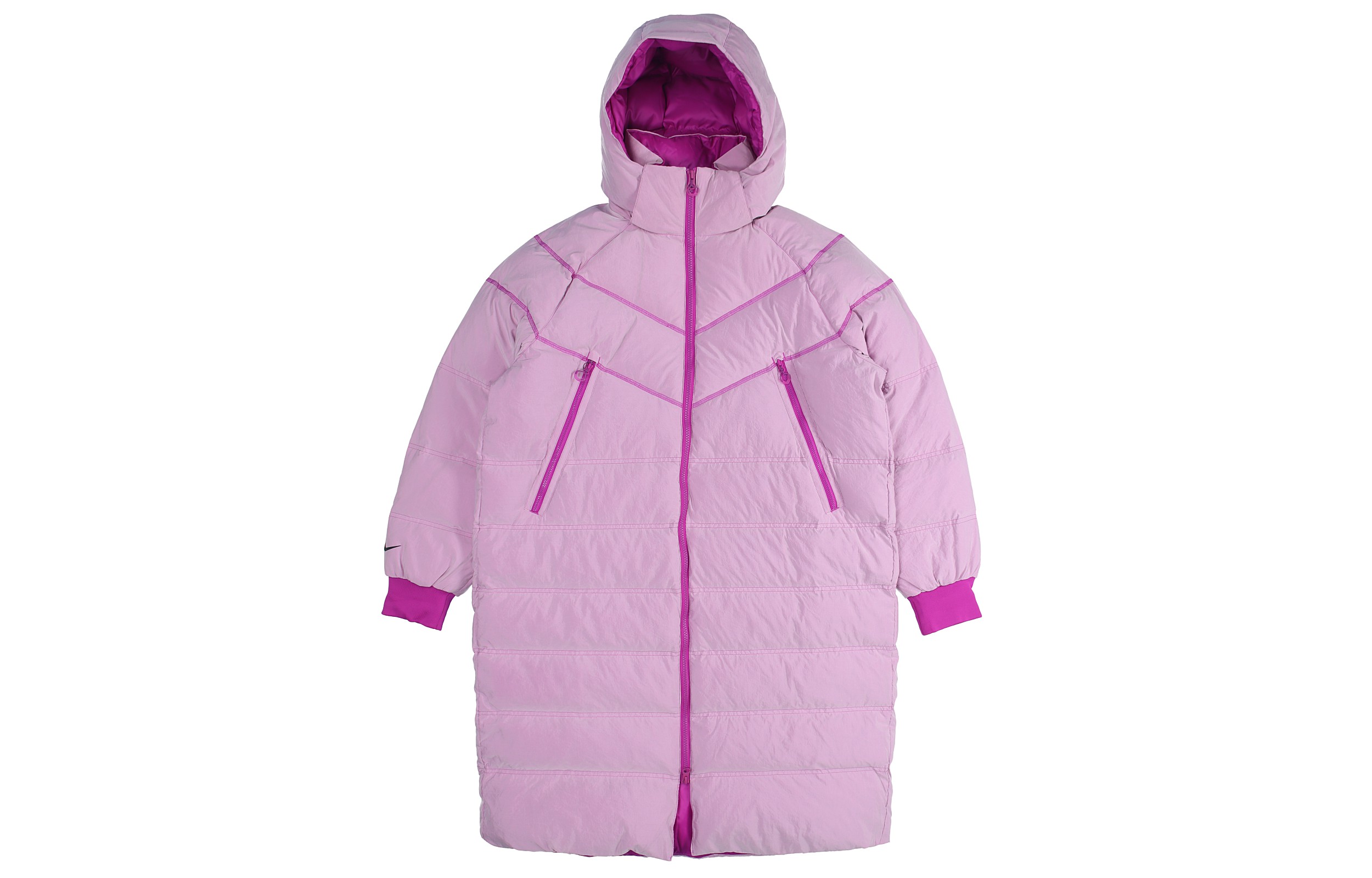 Order (W) Chaqueta Larga con Capucha Nike Sportswear Acolchada Morado Brillante Invierno BV3138-551