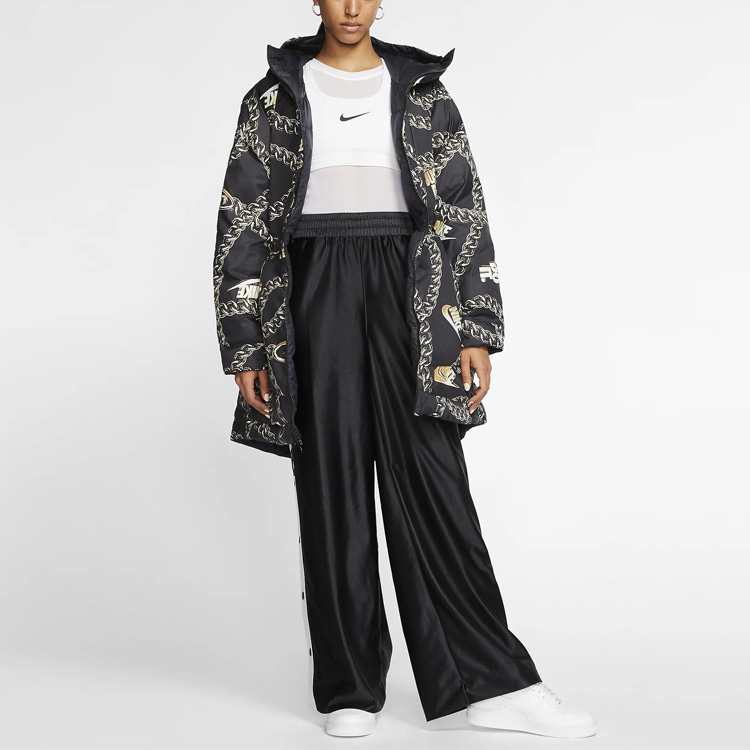 Details for (W) 耐克运动羽绒双面连帽外套黑色 CK3948-010