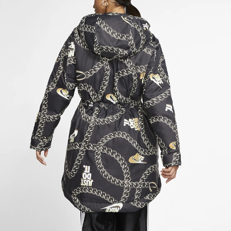 Cheap (W) 耐克运动羽绒双面连帽外套黑色 CK3948-010