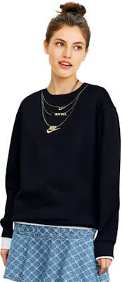 (W) Nike Sportswear 刺绣标志黑色圆领套头衫 CZ4023-010 Details for (W) Nike Sportswear 刺绣标志黑色圆领套头衫 CZ4023-010