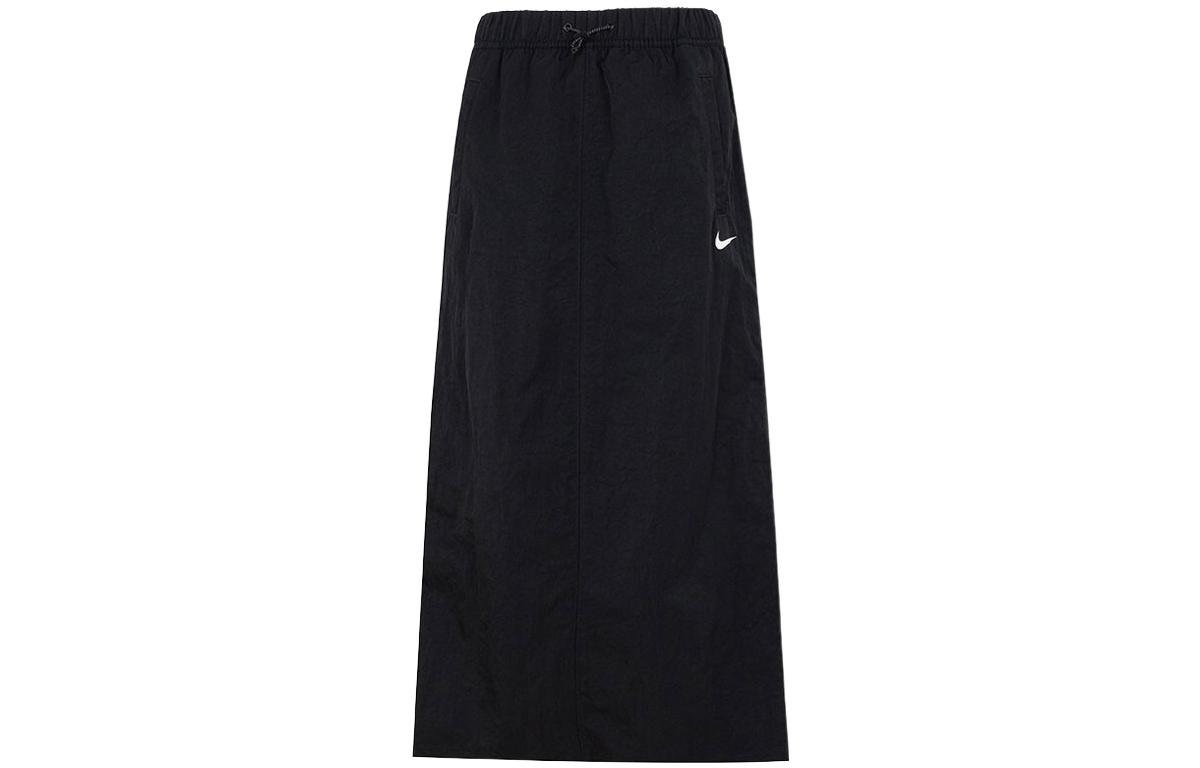 (Women) Nike Sportswear Essential High-Waisted A-Line Skirt Black. DM6250-010