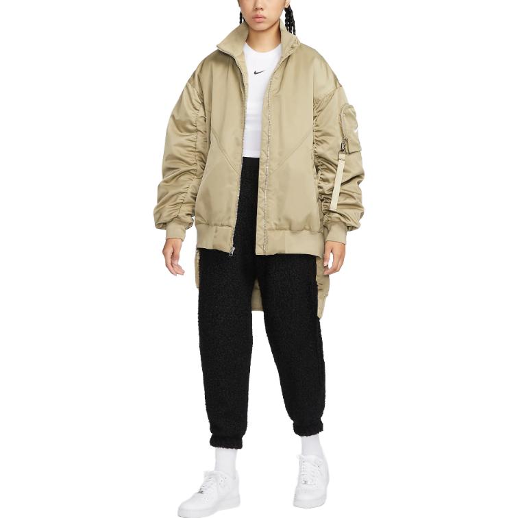 Lookbook (W) 나이키 스포츠웨어 에센셜 그린 풀집 루즈핏 재킷 FQ7583-276